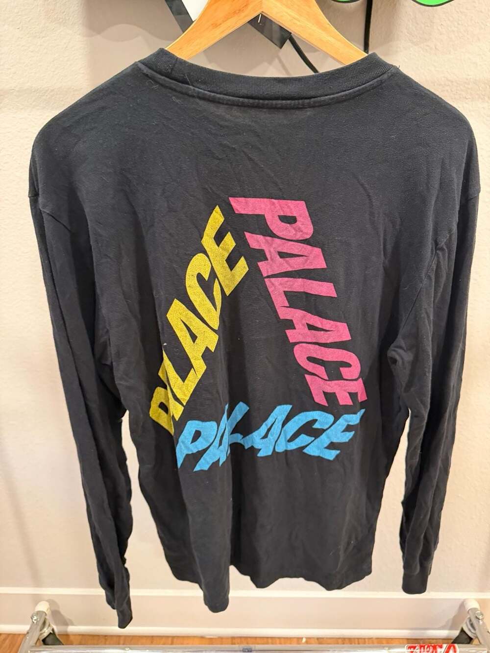 Palace Skateboards P3 Tri-Ferg Long Sleeve T-Shirt in Black/Multi